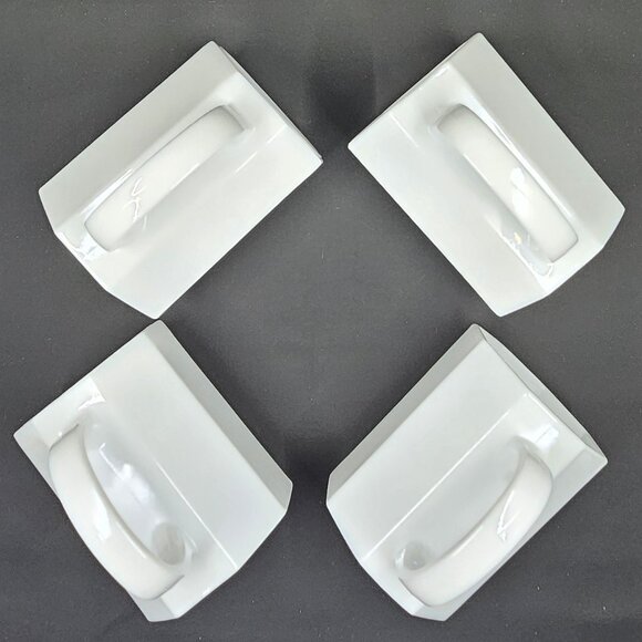 Vintage Arcopal France Novoctime White Mugs - Set of (4) - Picture 5 of 14